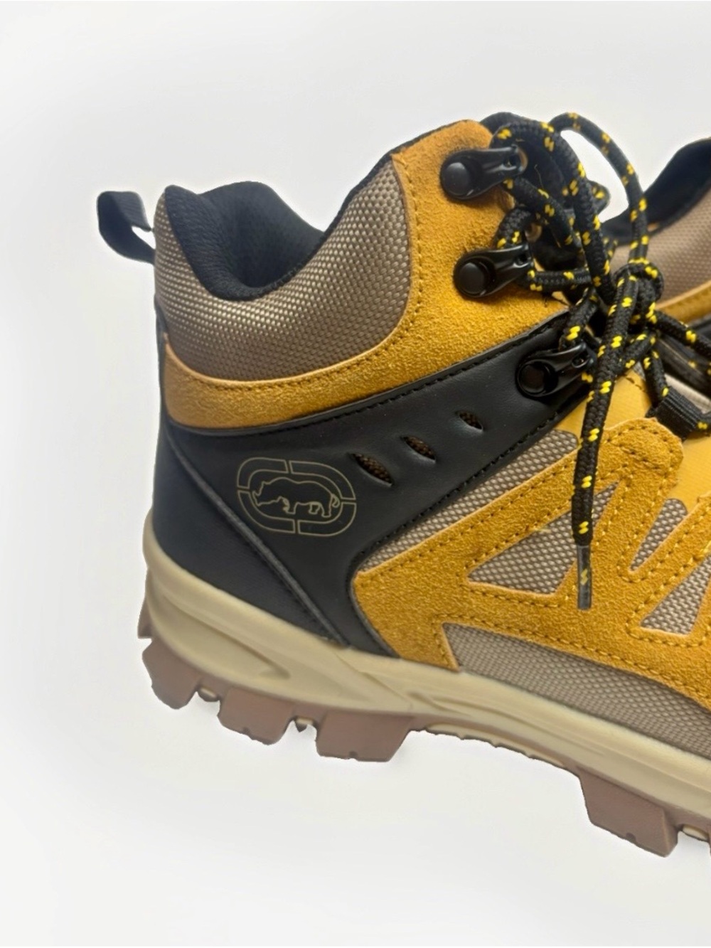 Ecko Unltd Men’s Hiking Boots Size 10 Tan Suede Trail Trekking Shoes NWT - Picture 3 of 7